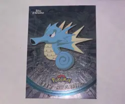 Pokemon Card Seadra 2000 Topps Chrome # 117 Holo- Foil TV Animation Mint - Image 1