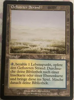Flooded Strand German Onslaught Heavy Play MTG Magic - Image 1