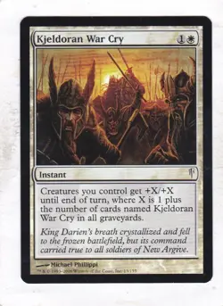 Magic: MTG: Coldsnap: Foil: Kjeldoran War Cry - Image 1