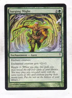 Magic: MTG: Coldsnap: Foil: Surging Might - Image 1