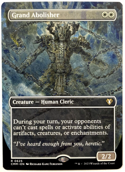 MTG Grand Abolisher BORDERLESS Commander Masters 0625 NM - Image 1