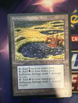 MTG Sulfurous Springs Ice Age Rare Magic The Gathering MP - Image 1
