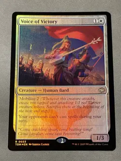 Voice of Victory, Foil Tarkir Dragonstorm MTG NM - Image 1