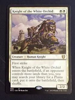 1x Knight of the White Orchid (088) Commander: Innistrad: Midnight Hunt LP MTG - Image 1