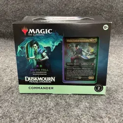 MTG: Death Toll Duskmourn House of Horror Commander, Sealed Box is Worn - Image 1