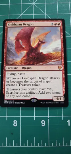 Goldspan Dragon (Extended Art) Kaldheim Regular - Image 1