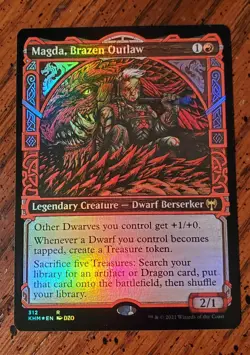 MTG Magda, Brazen Outlaw ( Showcase ) Kaldheim Foil NM - Image 1