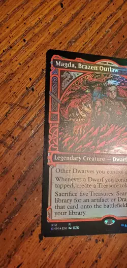 MTG Magda, Brazen Outlaw ( Showcase ) Kaldheim Foil NM - Image 3