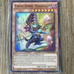Yu-Gi-Oh! Toon Dark Magician (MP17-EN083) 1st Edition Super Rare (Dent On Back) - Image 1