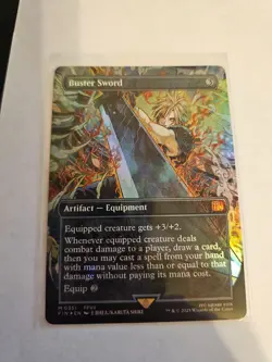 Buster Sword Borderless FOIL MTG FIN Nm/M - Image 1