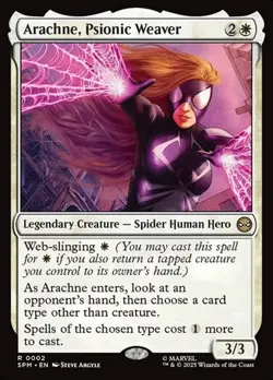 Arachne, Psionic Weaver - Foil SPM NM MTG - Image 1