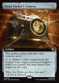 Peter Parker's Camera - Foil Extended Art SPM NM MTG - Image 1