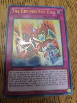 Yugioh x1 The Revived Sky God MP22-EN273 1st Edition Ultra Rare (Near Mint!) - Image 1