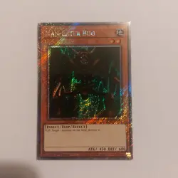 Yu-Gi-Oh! Man-Eater Bug RA03-EN082 Platinum Secret Rare 1st Edition Near Mint - Image 1