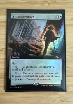 MTG: Final Showdown (Extended Art) Outlaws of Thunder Junction Foil NM - Image 1