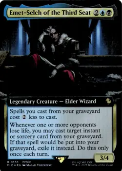 MTG Emet-Selch of the Third Seat (Extended Art) Foil NM Commander: FINAL FANTASY - Image 1
