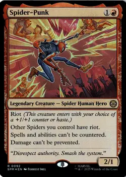 NM - Spider-Punk R Foil Marvel's Spider-Man 92 - Image 1