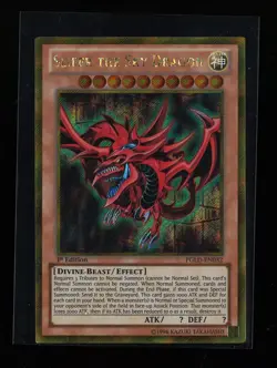 Slifer the Sky Dragon #PGLD-EN032 YuGiOh 2014 Premium Gold 1st Ed. Ultra Rare LP - Image 1