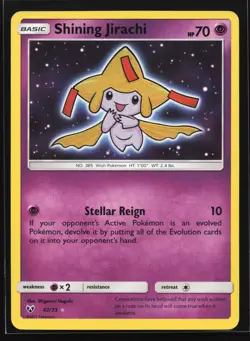 Pokemon Shining Jirachi 42/73 Shining Legends Ultra Rare Holo NM - Image 1