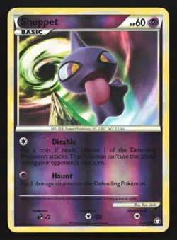 Pokemon Shuppet 75/102 HGSS Triumphant Reverse Holo LP - Image 1