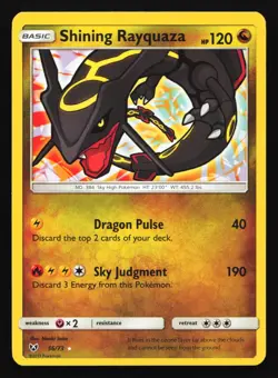 Pokemon Shining Rayquaza 56/73 Shining Legends Ultra Rare Holo LP - Image 1