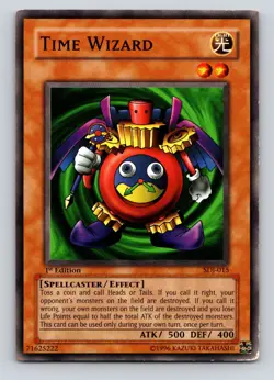 Yu-Gi-Oh! TCG Time Wizard Joey SDJ-015 1st Edition MP - Image 1