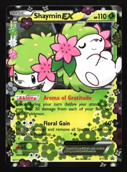 Pokemon Shaymin EX XY148 XY Holo Black Star Promo LP - Image 1