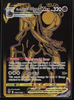 Pokemon Shadow Rider Calyrex VMAX TG30 Astral Radiance Gold Secret Rare Holo NM - Image 1