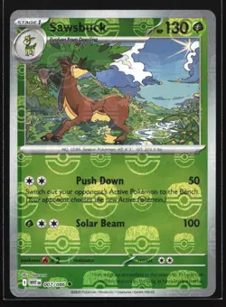 Pokemon Sawsbuck (Master Ball) 007/086 White Flare Reverse Holo NM - Image 1