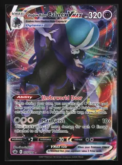 Pokemon Shadow Rider Calyrex VMAX 075/198 Chilling Reign Ultra Rare Holo NM - Image 1