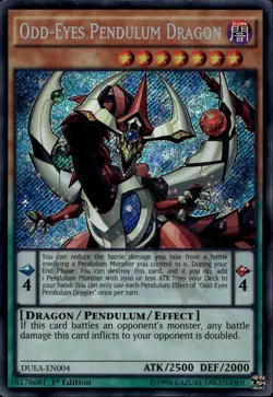 Odd-Eyes Pendulum Dragon EU 1st Ed Secret DUEA-EN004 Yu-Gi-Oh! - Image 1