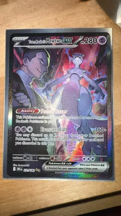 Pokemon TCG Team Rocket's Mewtwo EX Destined Rivals 231/182 Illustration - Image 1