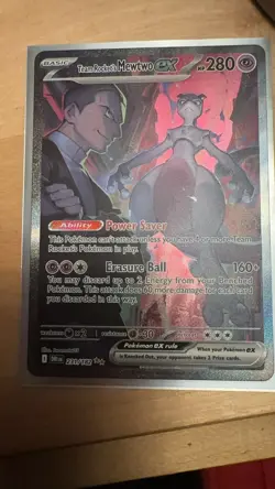 Pokemon TCG Team Rocket's Mewtwo EX Destined Rivals 231/182 Illustration - Image 3