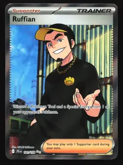 Pokemon Ruffian 181/159 Journey Together Ultra Rare Full Art Holo LP - Image 1
