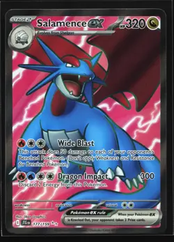 Pokemon Salamence ex 177/159 Journey Together Ultra Rare Full Art Holo NM - Image 1
