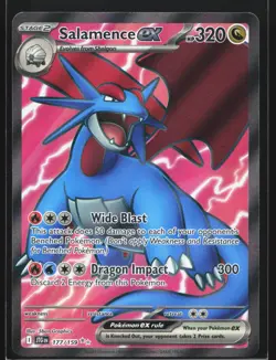 Pokemon Salamence ex 177/159 Journey Together Ultra Rare Full Art Holo NM - Image 1