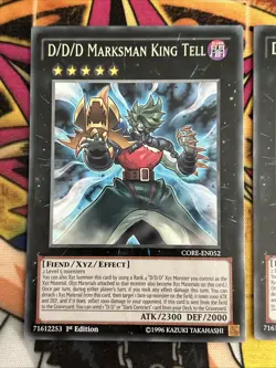 1x D/D/D Marksman King Tell CORE-EN052 Near Mint 1st Edition Rare Yu-Gi-Oh - Image 2