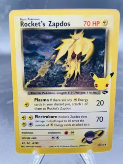 Pokemon Rocket's Zapdos #15/132 Celebrations Classic Collection Ultra Rare NM - Image 1