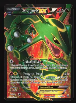 Pokemon Rayquaza EX 123/124 Dragons Exalted Ultra Rare Full Art Holo - Image 1