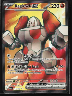 Pokemon Regirock ex 214/182 Destined Rivals Ultra Rare Holo NM - Image 1
