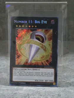 Yugioh! NM Number 11: Big Eye (Secret Rare) RA04-EN062 - Image 1