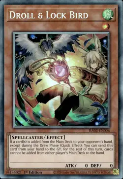 Droll & Lock Bird (Alt) - Collector's Rare 1st Edition RA02-EN006 - NM - YuGiOh - Image 1
