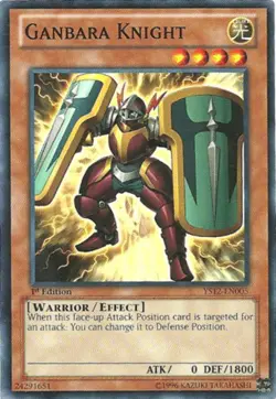 Ganbara Knight - YS12-EN005 - Common - 1st Edition - Lightly Played - Image 1