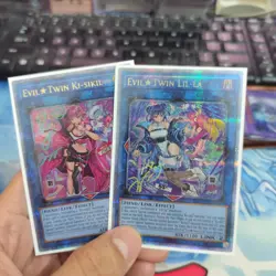 Yugioh Asian English Evil Twin Lil-La & Evil Twin Ki-Sikil SLF1-087 SLF1-AE086 - Image 1