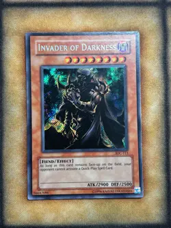 Yugioh Invader Of Darkness IOC-111 Secret Rare Original Print MP - Image 1
