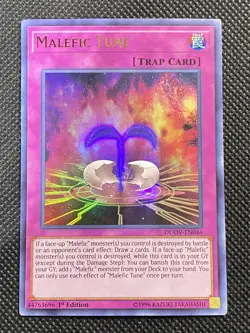 YuGiOh! - Malefic Tune DUOV-EN046 Ultra Rare 1st Edition Near Mint Duel Overload - Image 1