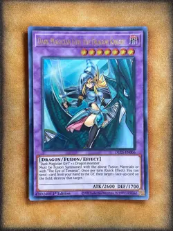 Yugioh Dark Magician Girl the Dragon Knight DLCS-EN006 Ultra Rare 1st GOLD NM - Image 1