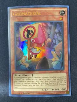 Yugioh Gnomaterial MP20-EN050 Ultra Rare 1st Ed NM - Image 1