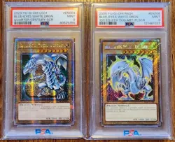 YU-GI-OH! - Blue-Eyes White Dragon (PSA 9 MINT) (Lot of 2) - Image 1