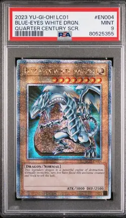 YU-GI-OH! - Blue-Eyes White Dragon (PSA 9 MINT) (Lot of 2) - Image 3